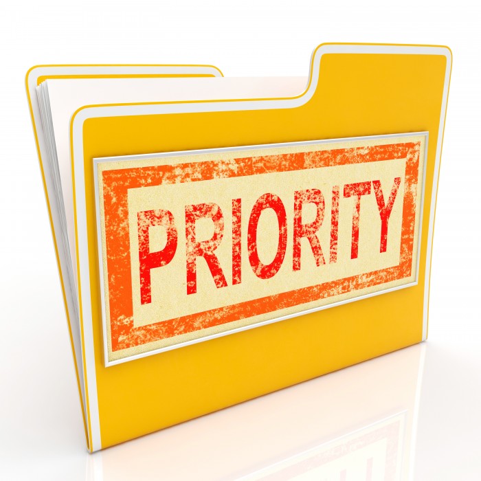 Priority File Shows Deadline Rush Immediate Delivery